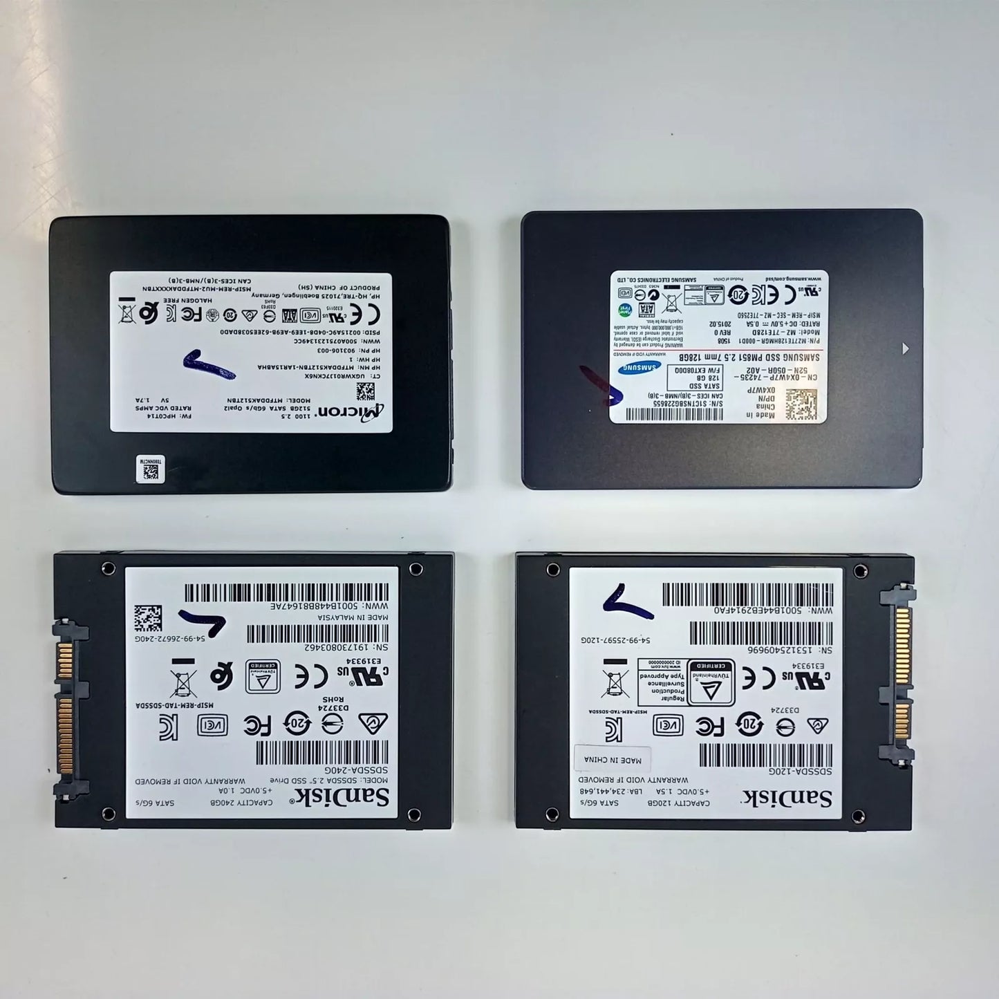 2.5" SSD 120GB 128GB 240GB 500GB SATA - Various Brands